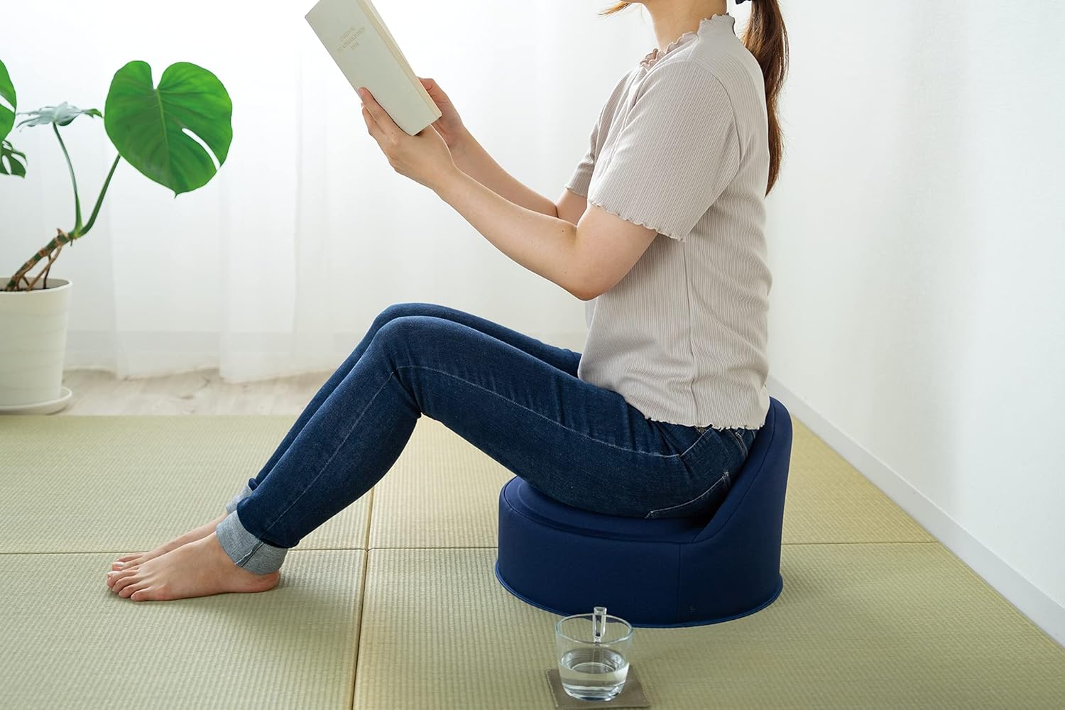 エクスジェル EXGEL 床プニフィット クッション スカイ ブルー 青 健康用品